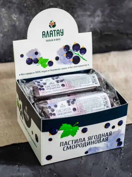 Пастила без сахара ягодная смородиновая 900 г