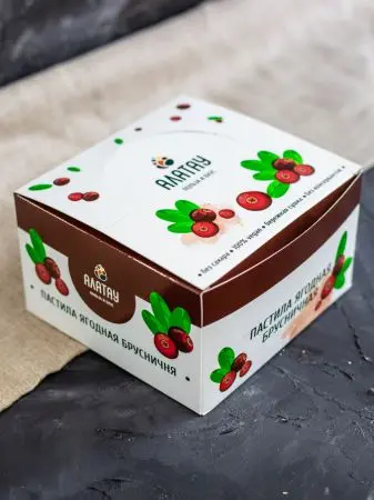 Пастила без сахара ягодная брусничная 900 г