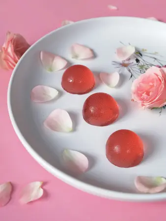 Мармелад цветочный Роза в крафтовой упаковке 100 г