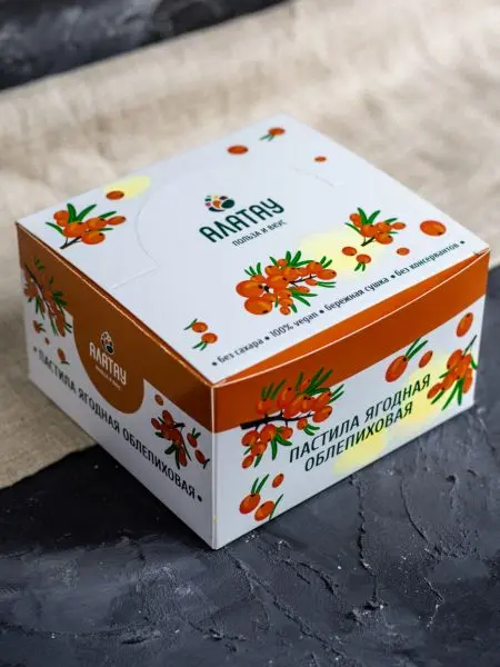 Пастила без сахара ягодная облепиховая 900 г