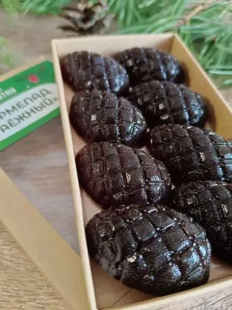 Мармелад ягодный Мятная смородина в крафтовой коробке, 110г