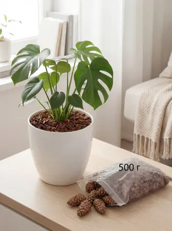 Мульча для сада из шишек целая 500 гр