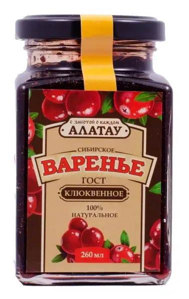 Варенье из Клюквы, 260 мл
