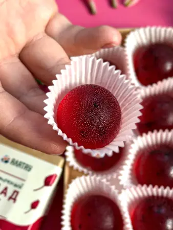 Мармелад цветочный Каркаде в крафтовой упаковке 100 г