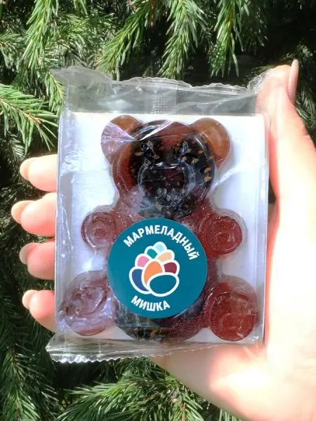 Мармелад сосновый "Мишка" на пектине с сосновой шишкой, 90 г