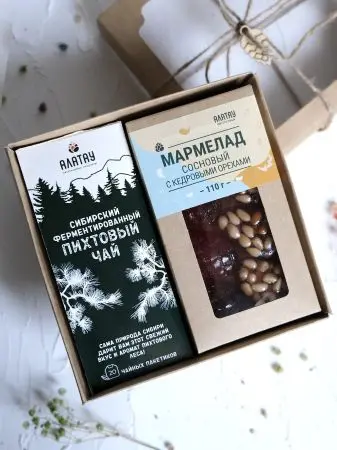 Подарочный набор «Сосновый №3» 4 в 1 (чай и мармелад) Подарочный набор «Сосновый №3» 4 в 1 (чай и мармелад)