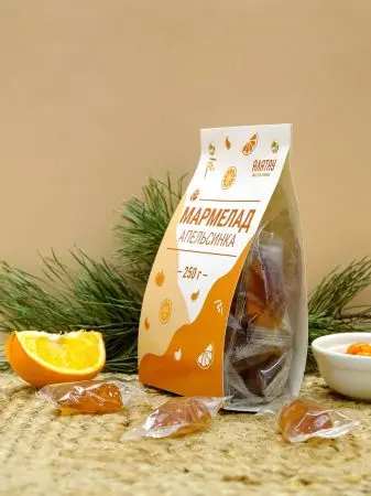 Мармелад фруктовый Апельсиновый, 250 гр