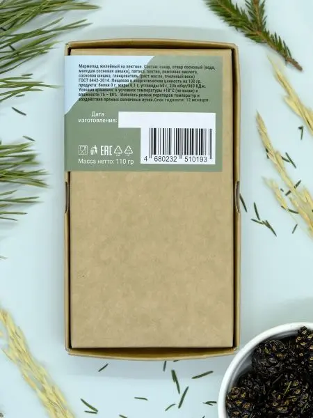 Мармелад с сосновой шишкой, 110 г
