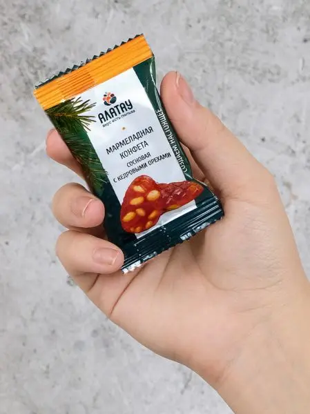 Мармелад сосновый с кедровыми орешками, 1 кг