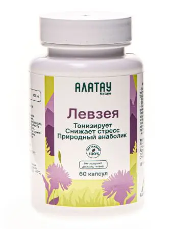 Экстракт Левзеи (маралий корень) 400мг, 60 кап. Экстракт Левзеи (маралий корень) 400мг, 60 кап.