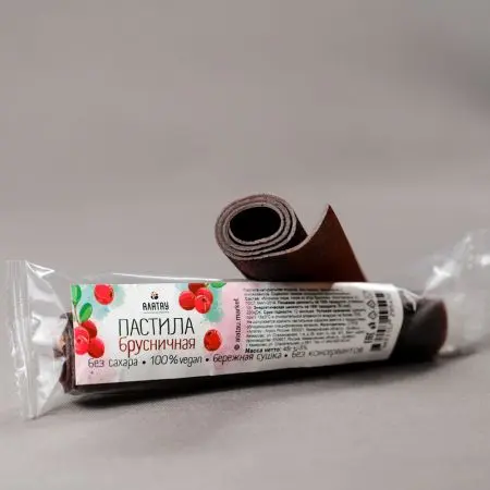 Пастила брусничная (без сахара) 45 г
